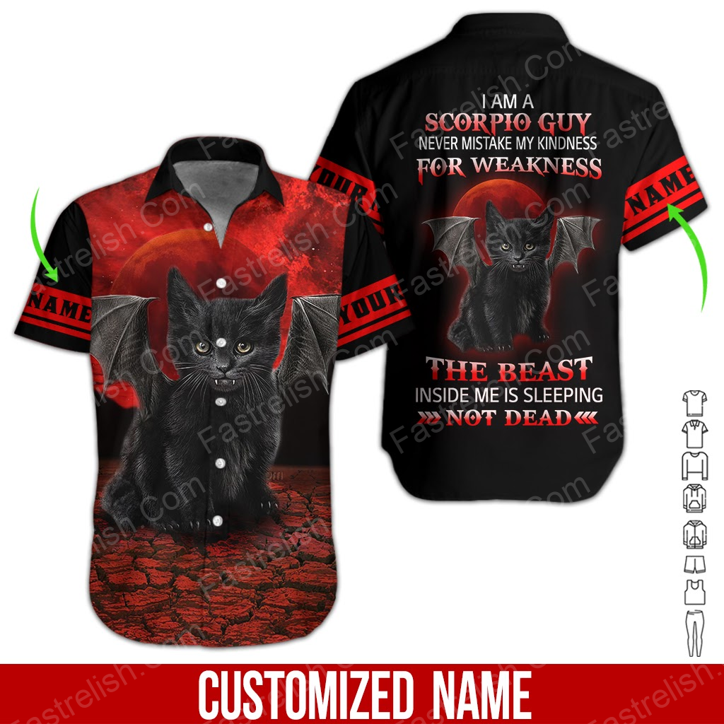Scorpio Guy Custom Name Hawaiian Shirts HN1832