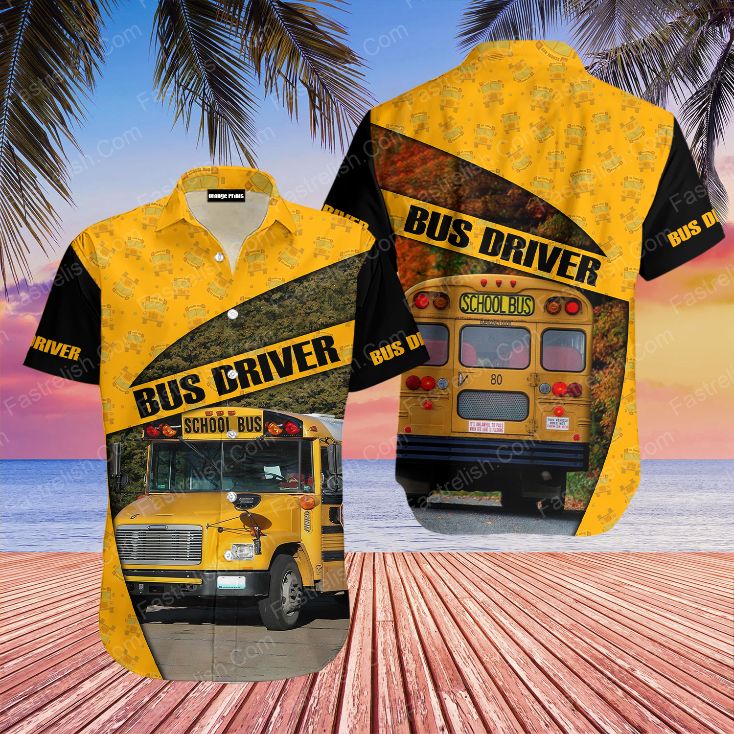 School Bus Driver Hawaiian Shirt | WT5914