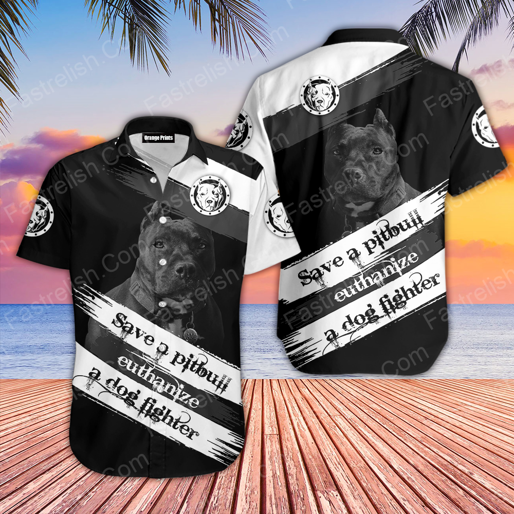 Save A Pit Bull Terrier Hawaiian Shirts WT6131