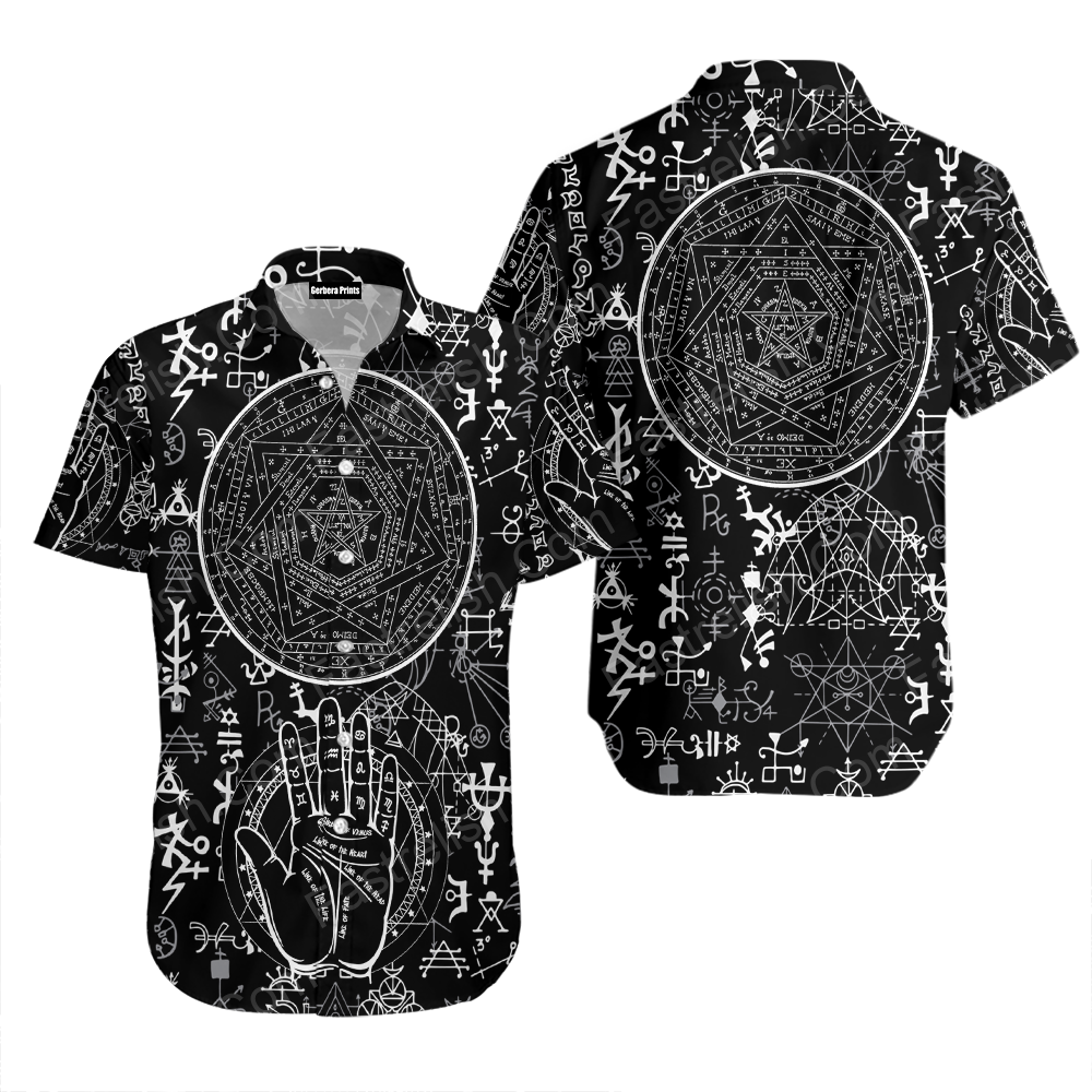 Satanic Pentagram Sample Hawaiian Shirts WT7458