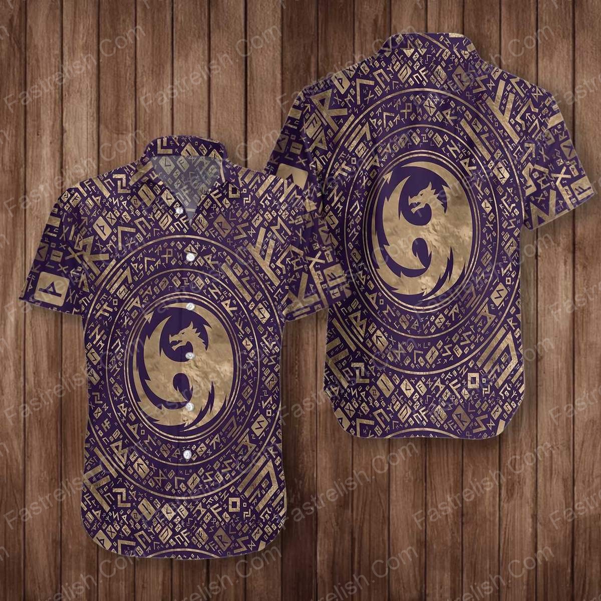 Dragon Symbol Hawaiian Shirts HW3106