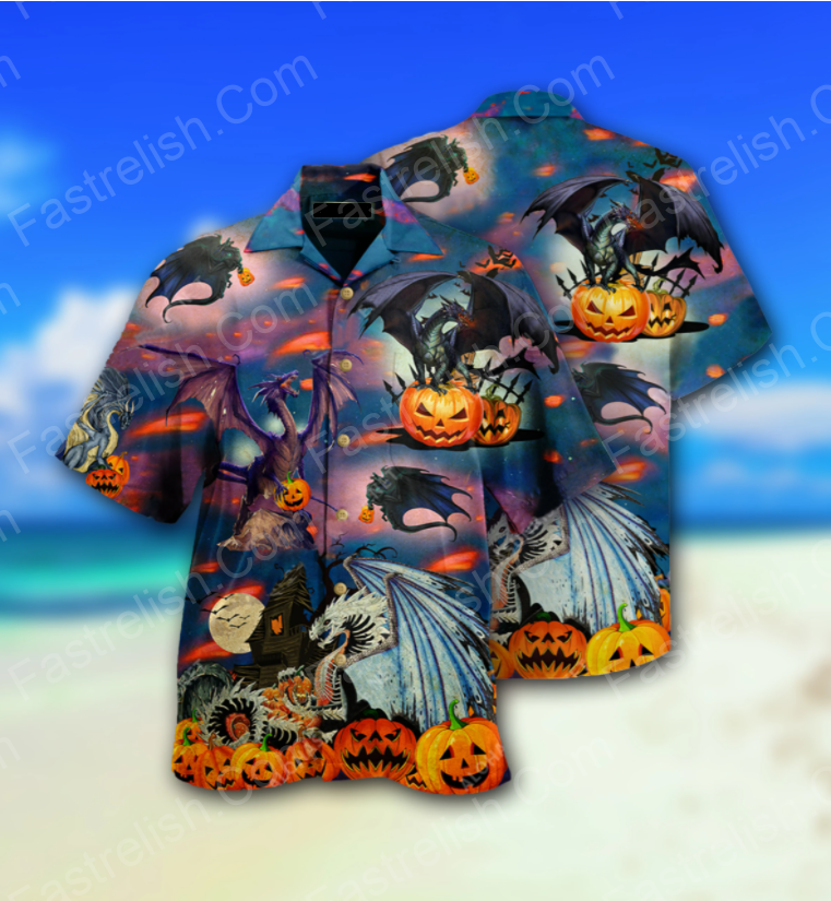 Dragon And Halloween Hawaiian Shirts HW8931
