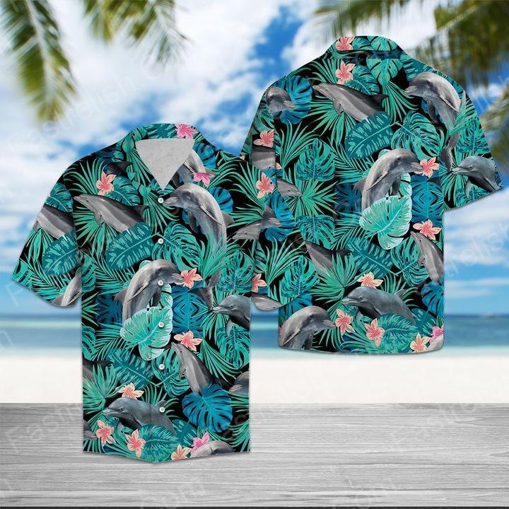 Dolphin Tropical Hawaiian Shirts HW9921