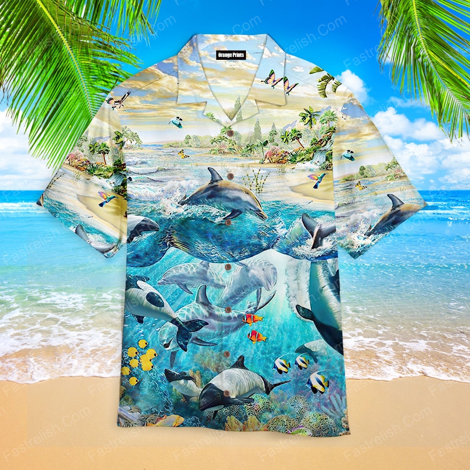 Dolphin Paradise Hawaiian Shirts HW6117