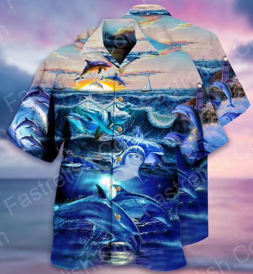 Dolphin Ocean Hawaiian Shirts HW6906