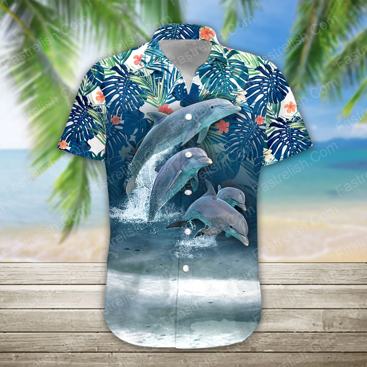 Dolphin Hawaiian Shirts HW5913