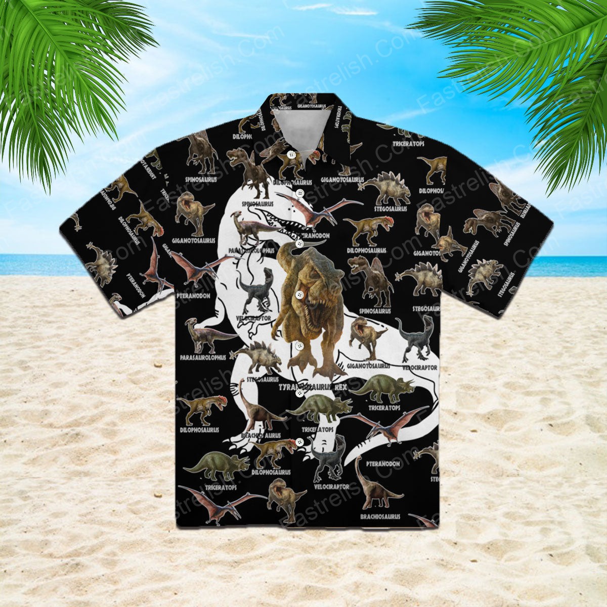 Dinosaur Art Hawaiian Shirts WT1084