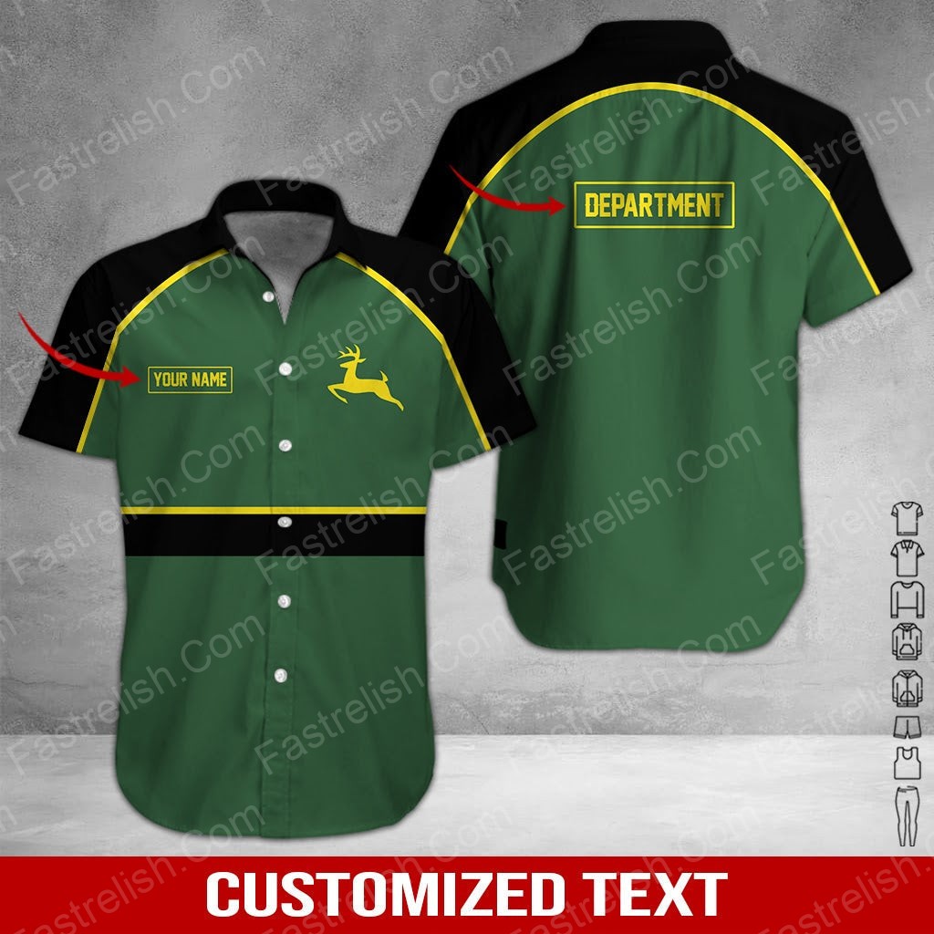 Deer American Custom Name And Department Hawaiian Shirts HN2811
