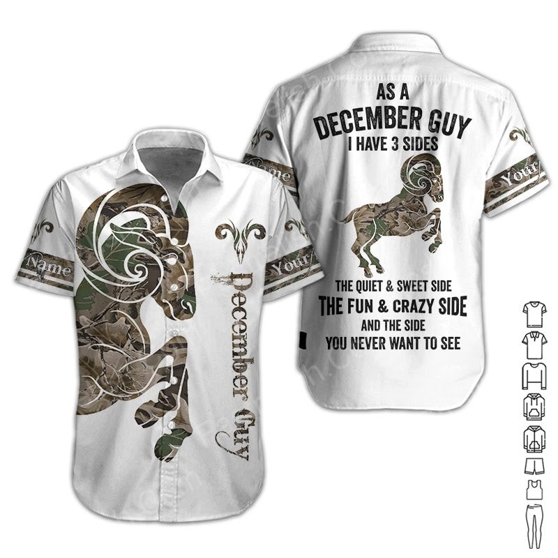 December Guy Custom Name Hawaiian Shirts HN1547