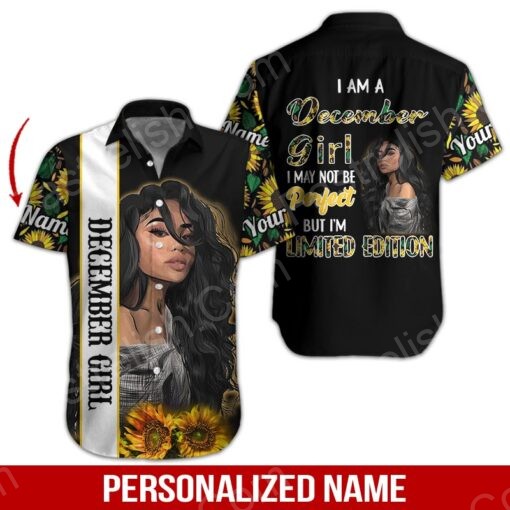 December Girl Custom Name Hawaiian Shirts HN1718