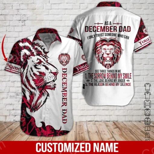 December Dad Custom Name Hawaiian Shirts HN1755