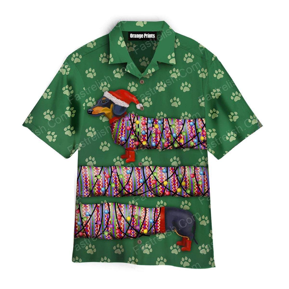 Dachshund Christmas Funny Hawaiian Shirts WT7014