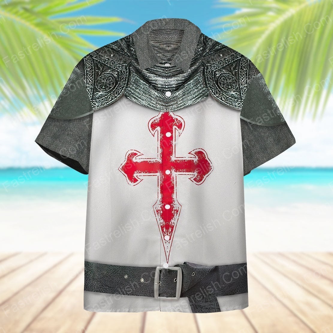 Crusader Knight Armour Hawaiian Shirts HW4160