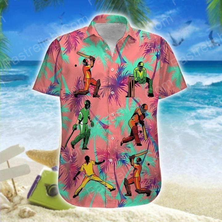 Cricket Colorful Palm Tree Hawaiian Shirts HW7927