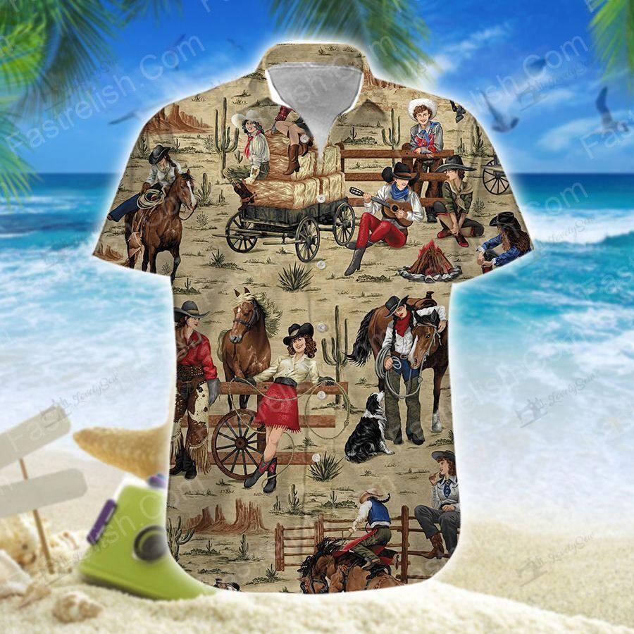 Cowgirls Hawaiian Shirts HW7448