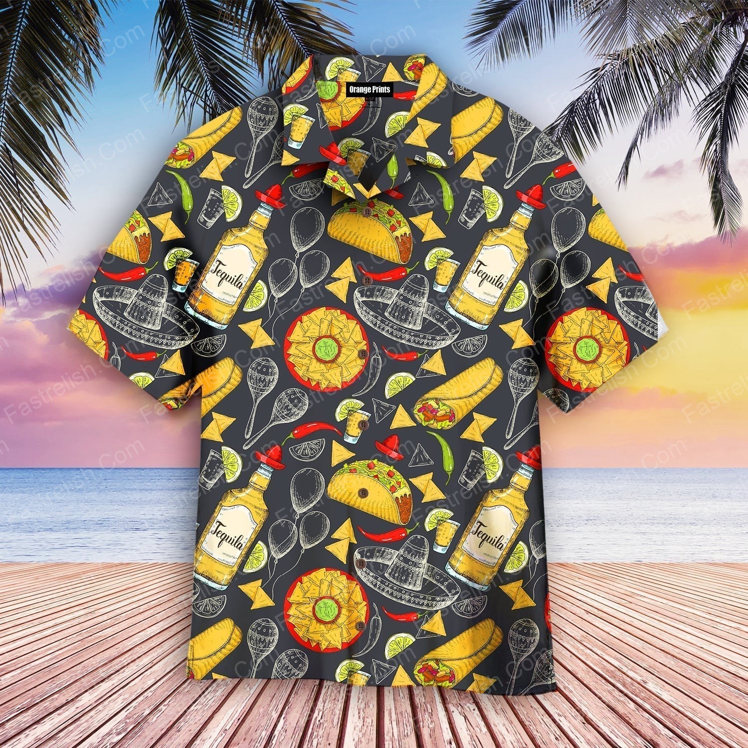 Colorful Amazing Mexican Food Hawaiian Shirts WT6252