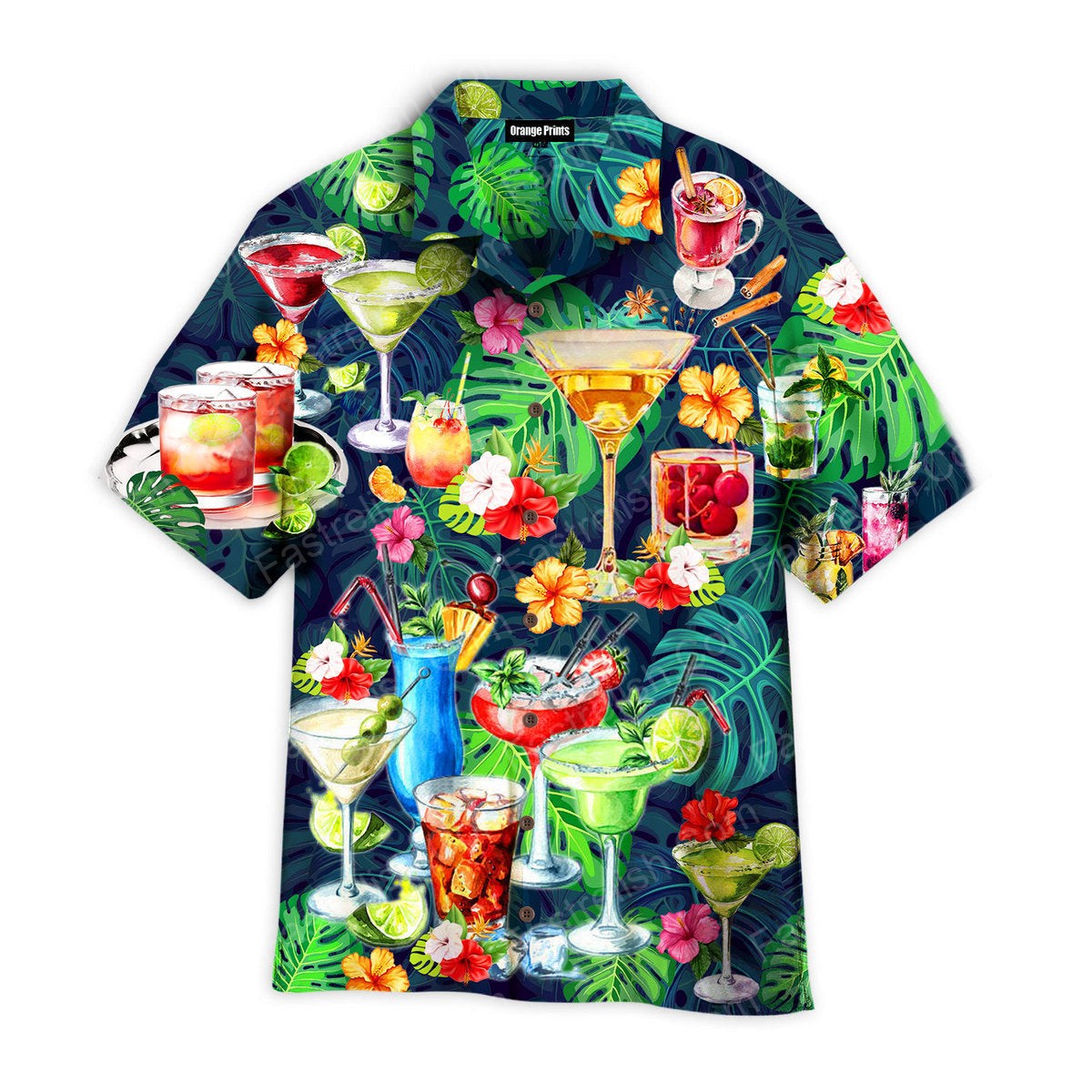 Cocktail Tropical Hawaiian Shirt HW4045