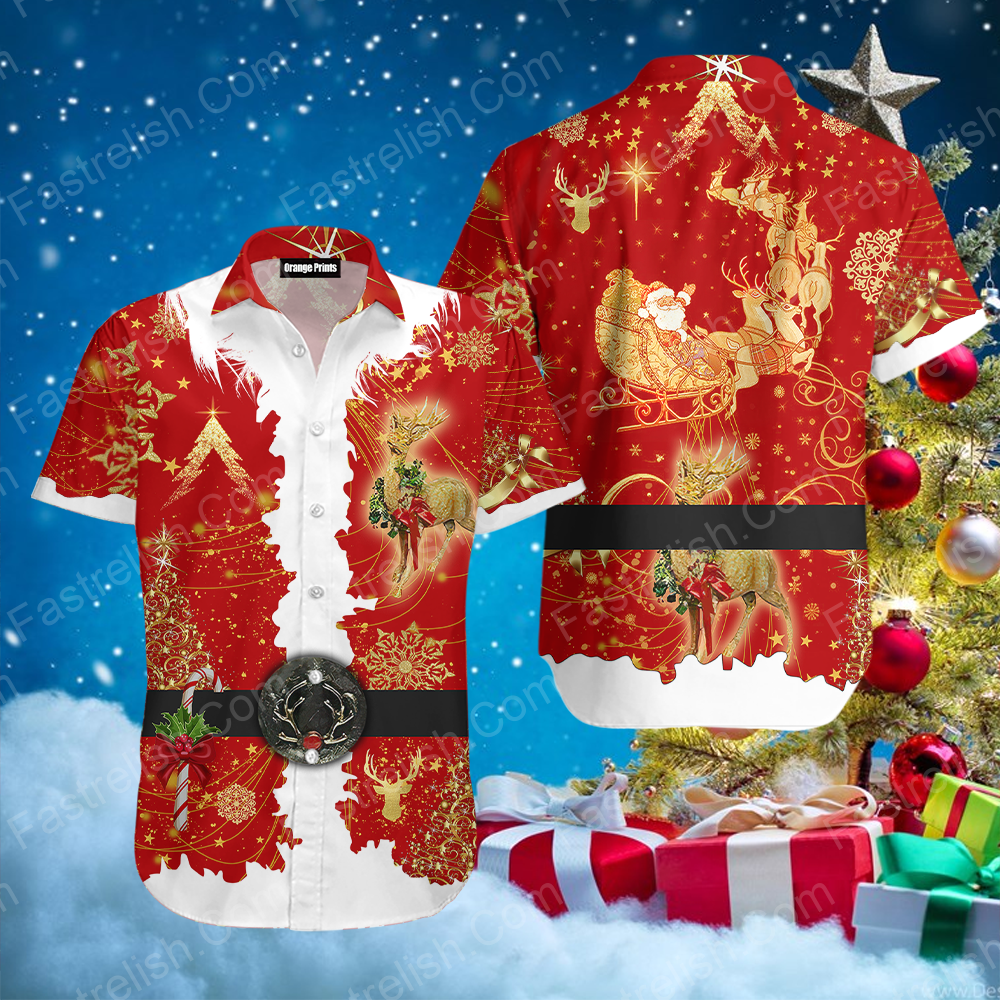 Santa Claus Costume Christmas Hawaiian Shirts HW9792N