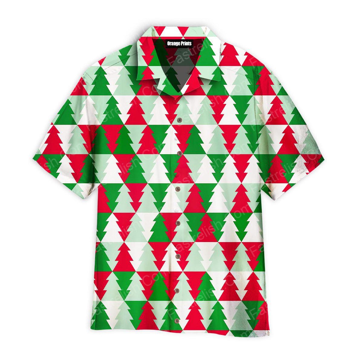 Christmas Tree Merry Christma Pattern Hawaiian Shirts WT7150