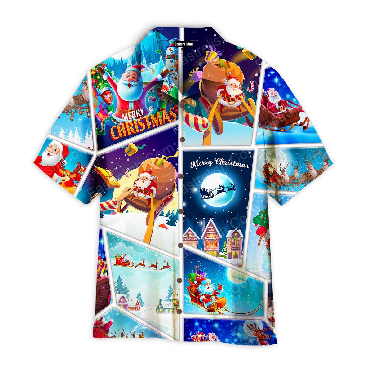 Christmas Santa Hawaiian Shirts WT3096