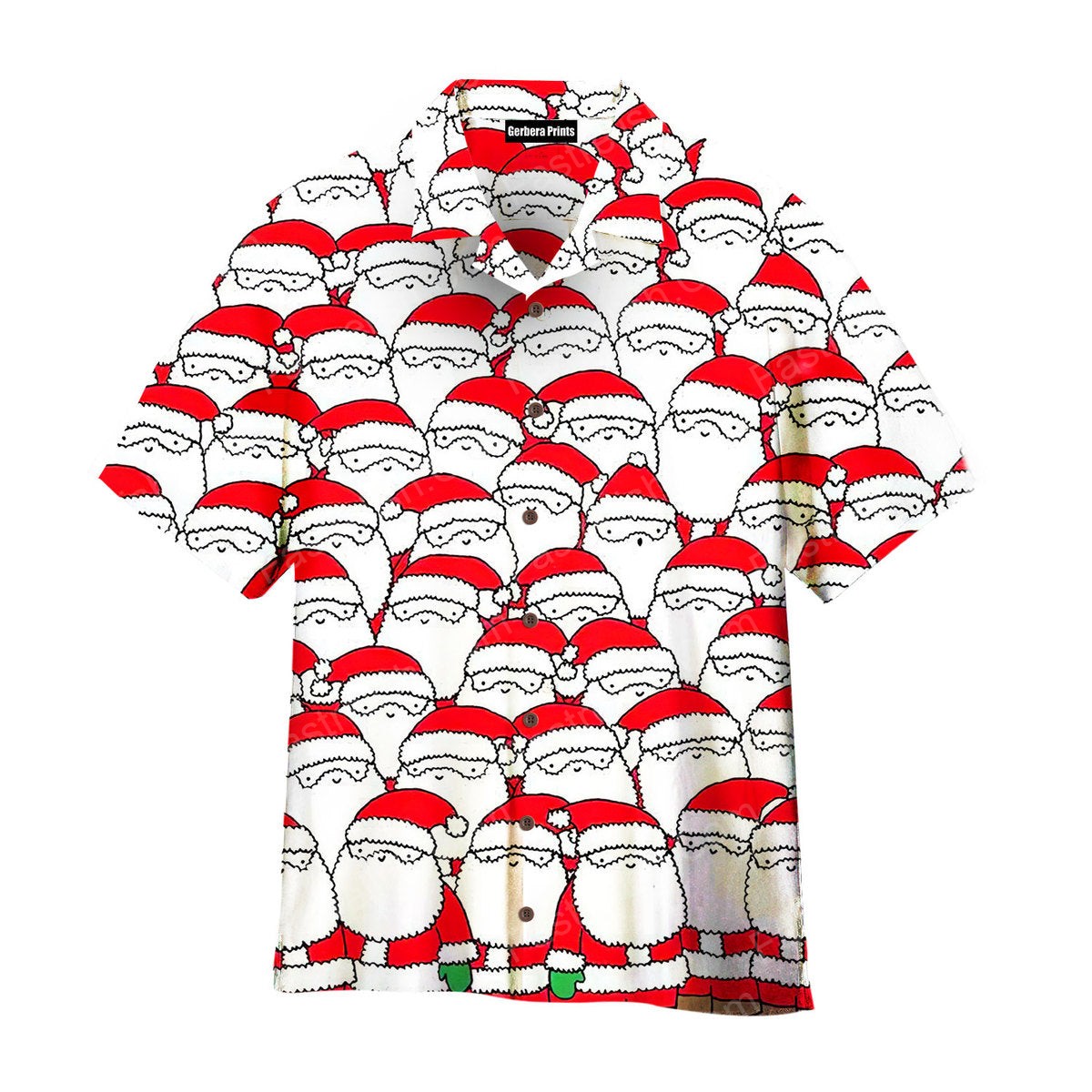Santa Christmas Seamless Hawaiian Shirts WH1056