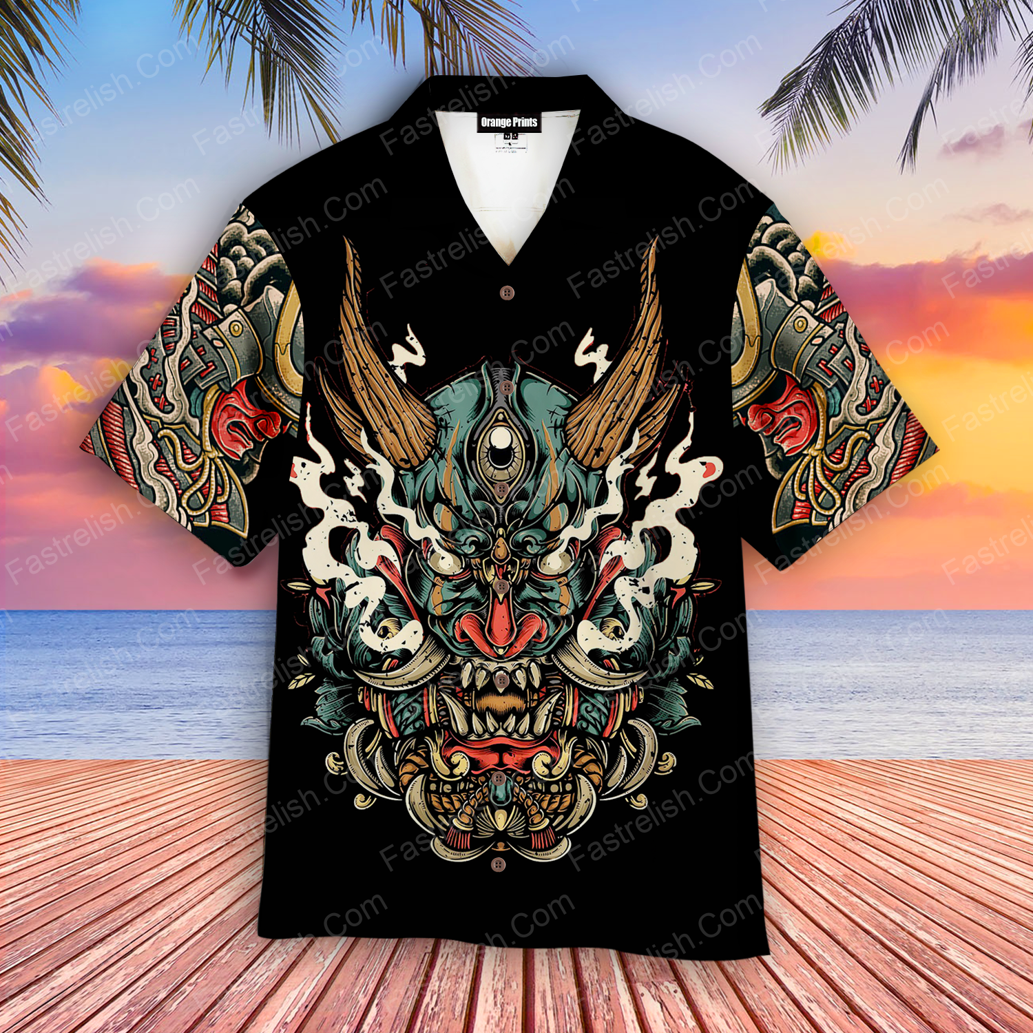Samurai Tattoo Hawaiian Shirts WT5767