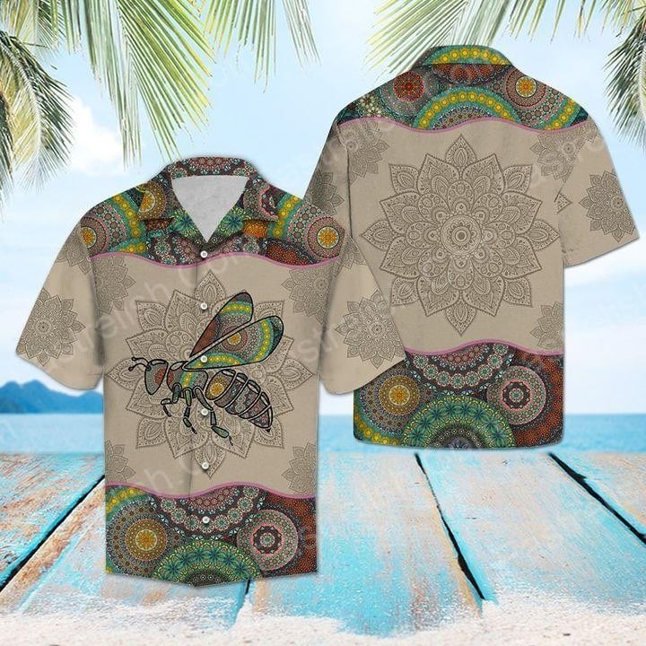 Bee Mandala Hawaiian Shirts HW1505