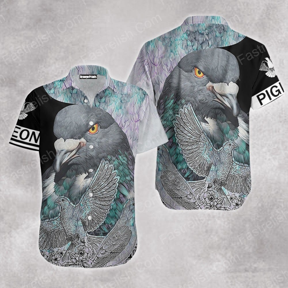 Beautiful Pigeon Hawaiian Shirts WT5647