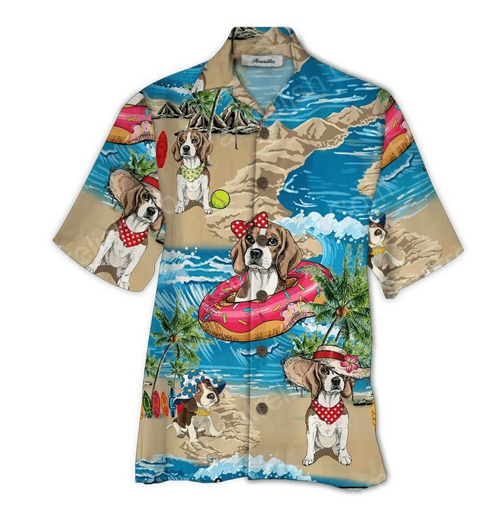 Beagle Hawaiian Shirt HW5754