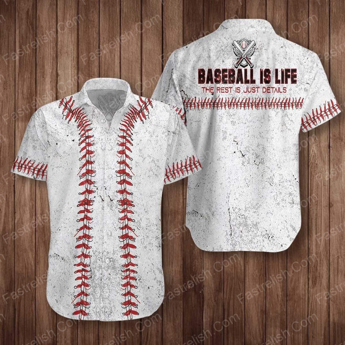 Baseball Is Life The Rest Is Just Details Aloha Hawaiian Shirts HL2912