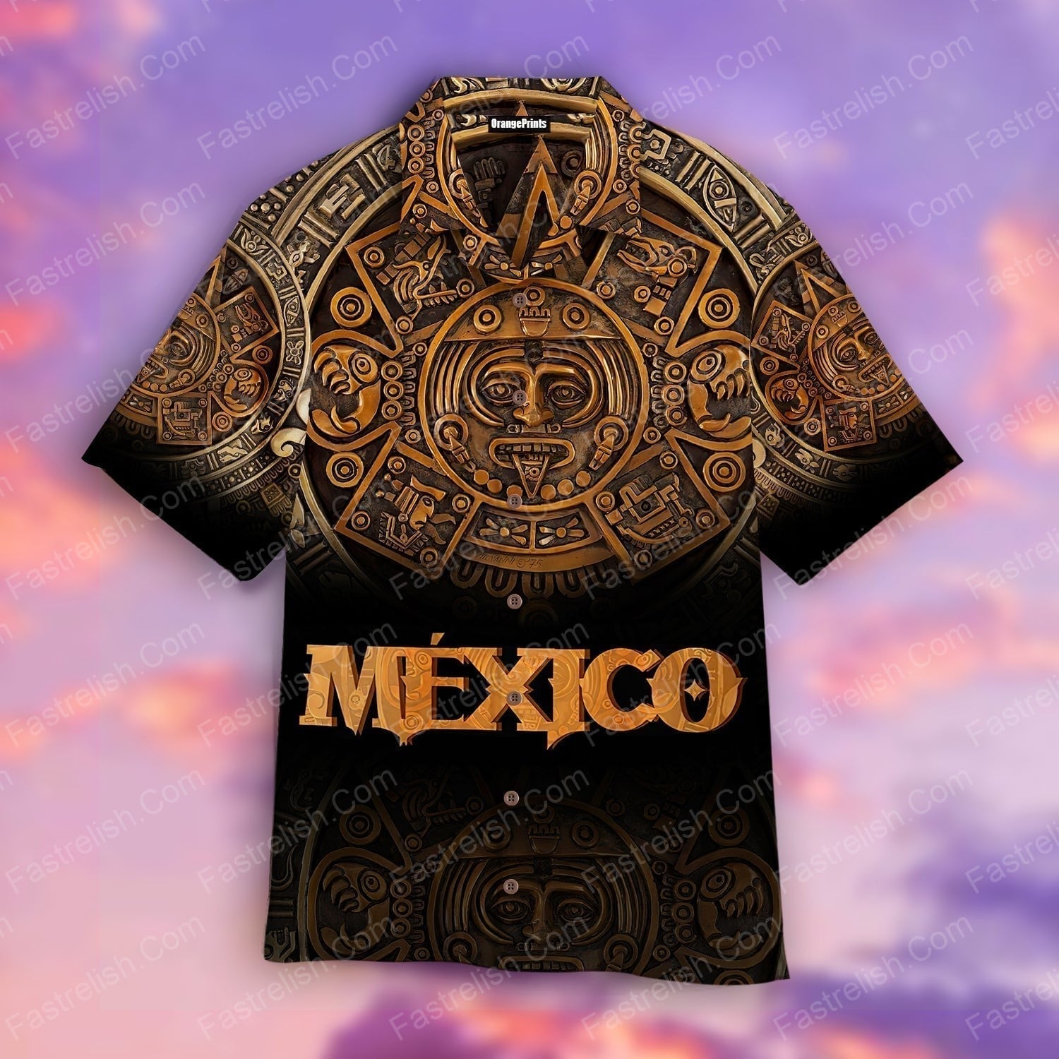 Aztec Mexico Aloha Hawaiian Shirts WT5364