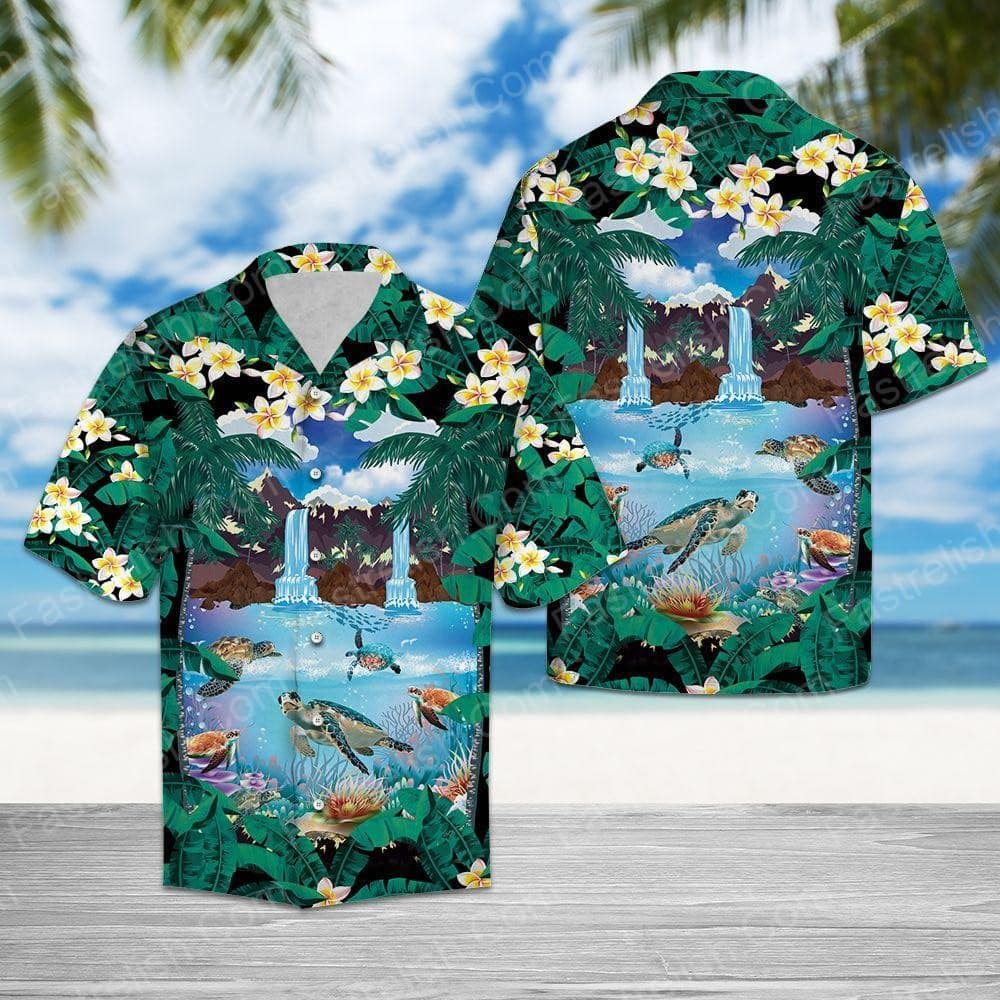 Awesome Turtle Aloha Hawaiian Shirts HW6134
