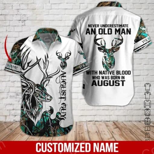 August Hunting Custom Name Aloha Hawaiian Shirts HN1765