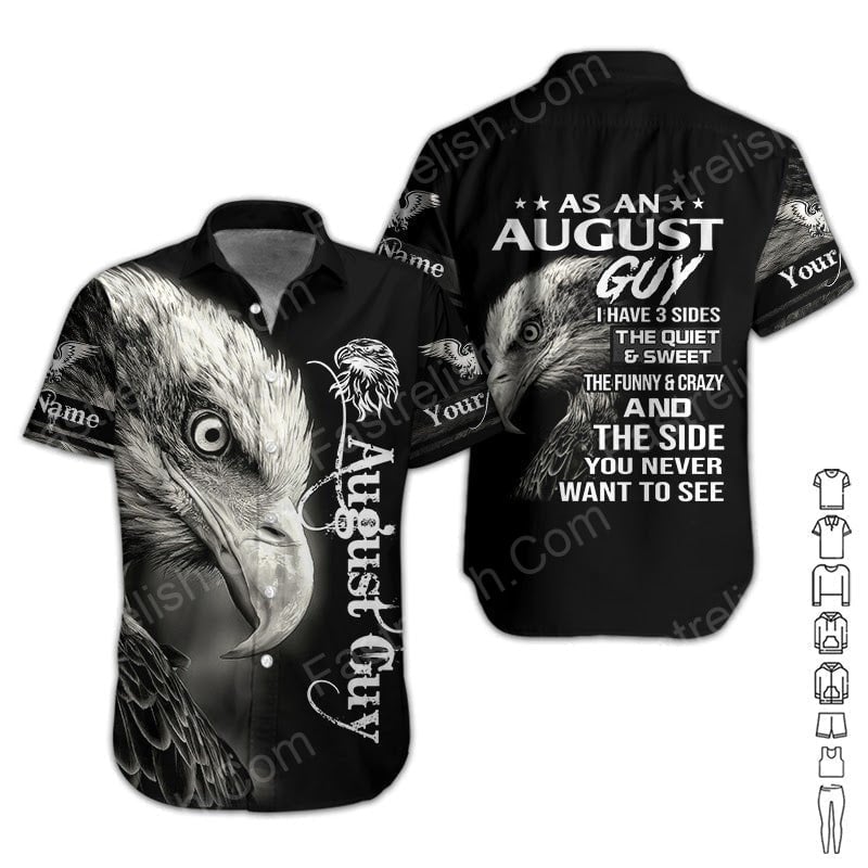 August Guy Custom Name Aloha Hawaiian Shirts HN1794