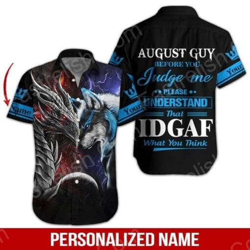 August Guy Custom Name Aloha Hawaiian Shirts HN1652