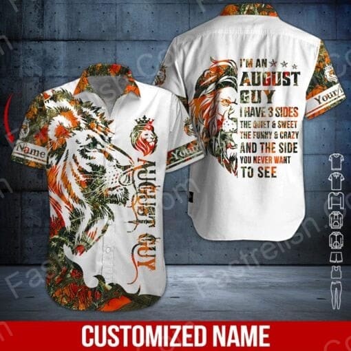 August Guy Custom Name Aloha Hawaiian Shirts HN1312