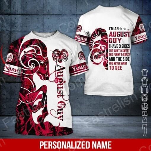 August Guy Custom Name Aloha Hawaiian Shirts HN1137