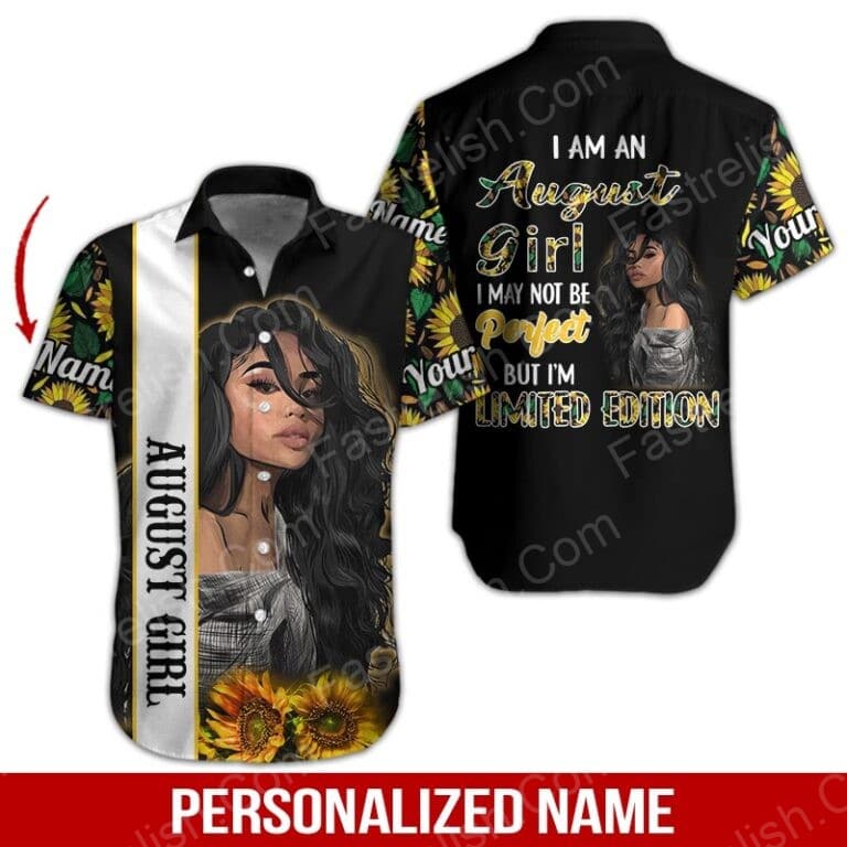 August Girl Custom Name Aloha Hawaiian Shirts HN1656