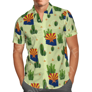 Arizona Cactus Aloha Hawaiian Shirts HW6499