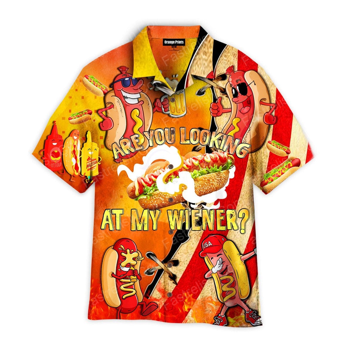 Are You Looking At My Wiener Hawaiian Shirt | For Men &amp; Women | HW3767