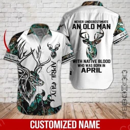April Hunting Custom Name Aloha Hawaiian Shirts HN1767
