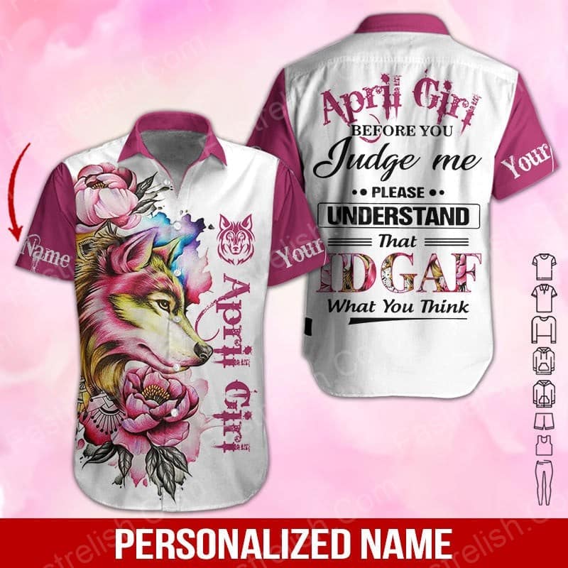 April Girl Custom Name Aloha Hawaiian Shirts HN2589