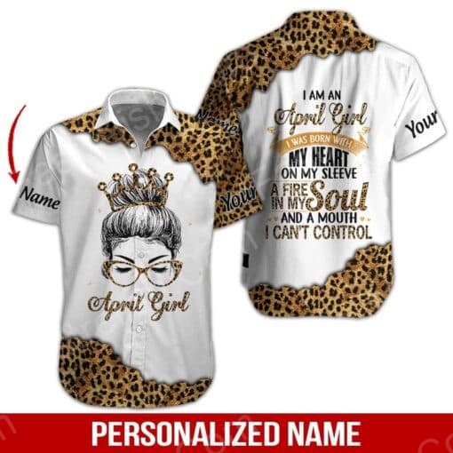 April Girl Custom Name Aloha Hawaiian Shirts HN1781