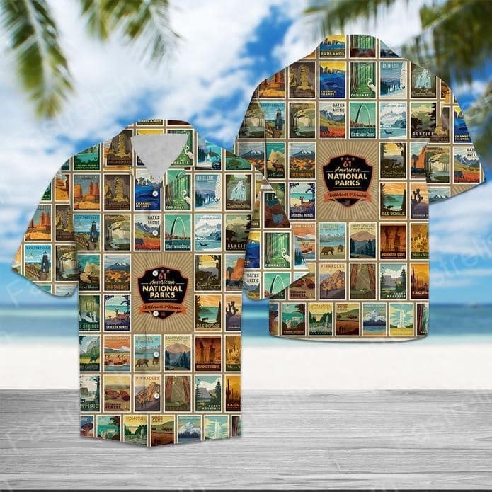 American National Park Aloha Hawaiian Shirts HW5388