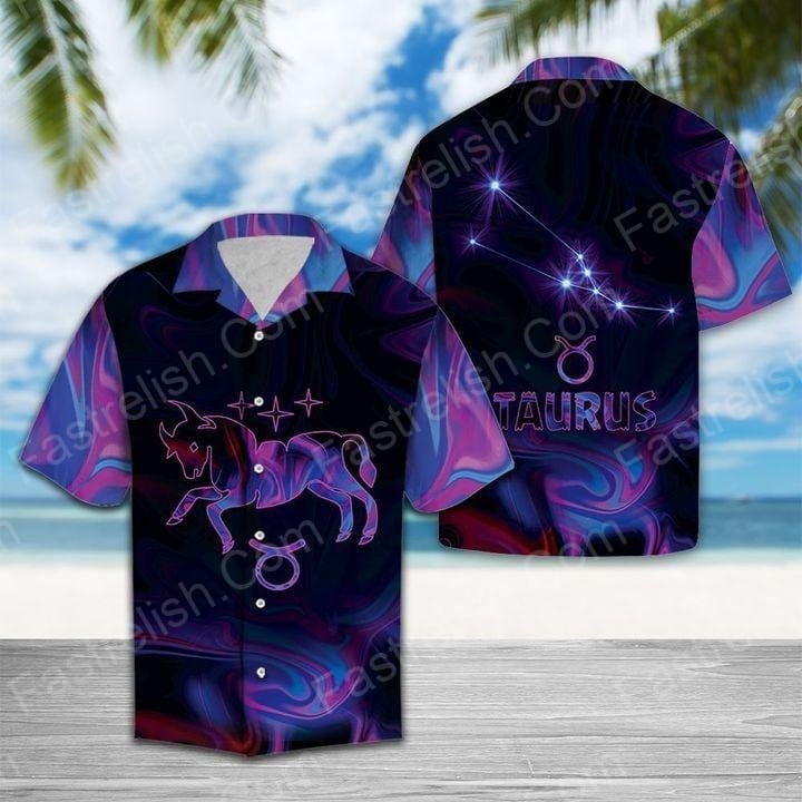 Amazing Taurus Horoscope Aloha Hawaiian Shirts HW1366