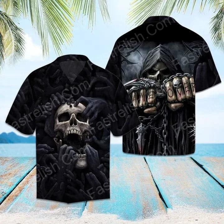 Amazing Skull Hawaiian Shirt | HW1597