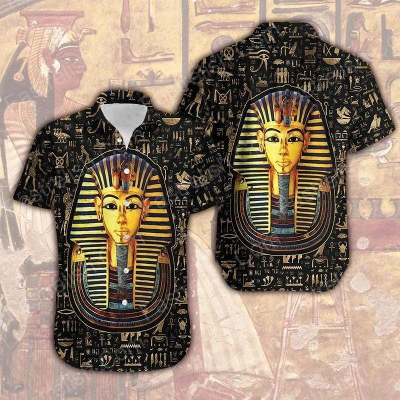 Aloha Shirts Ancient Egypt Pharaoh Hawaiian Shirts HL1617
