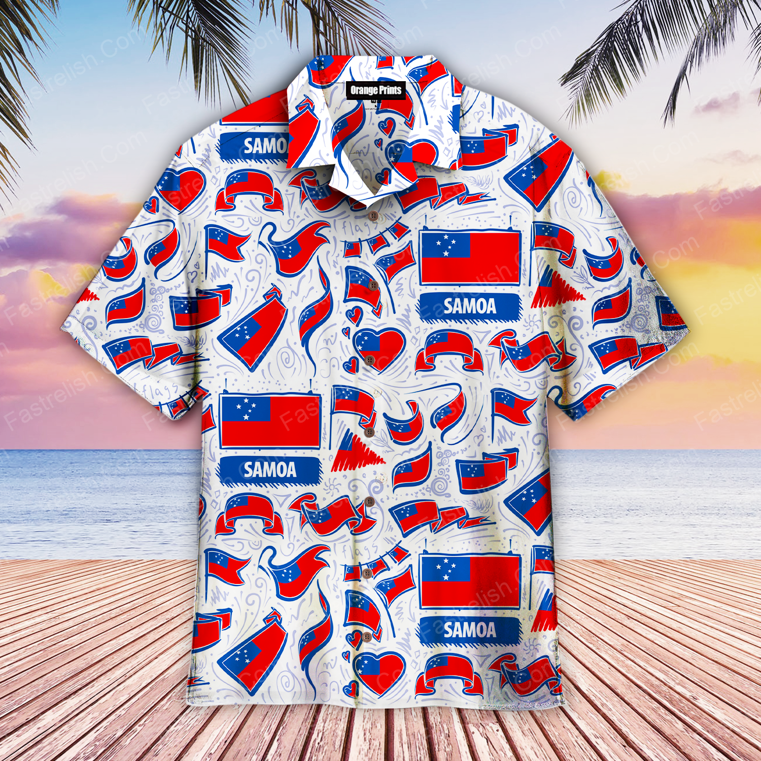 Samoa Flag Hawaiian Shirts WT6618