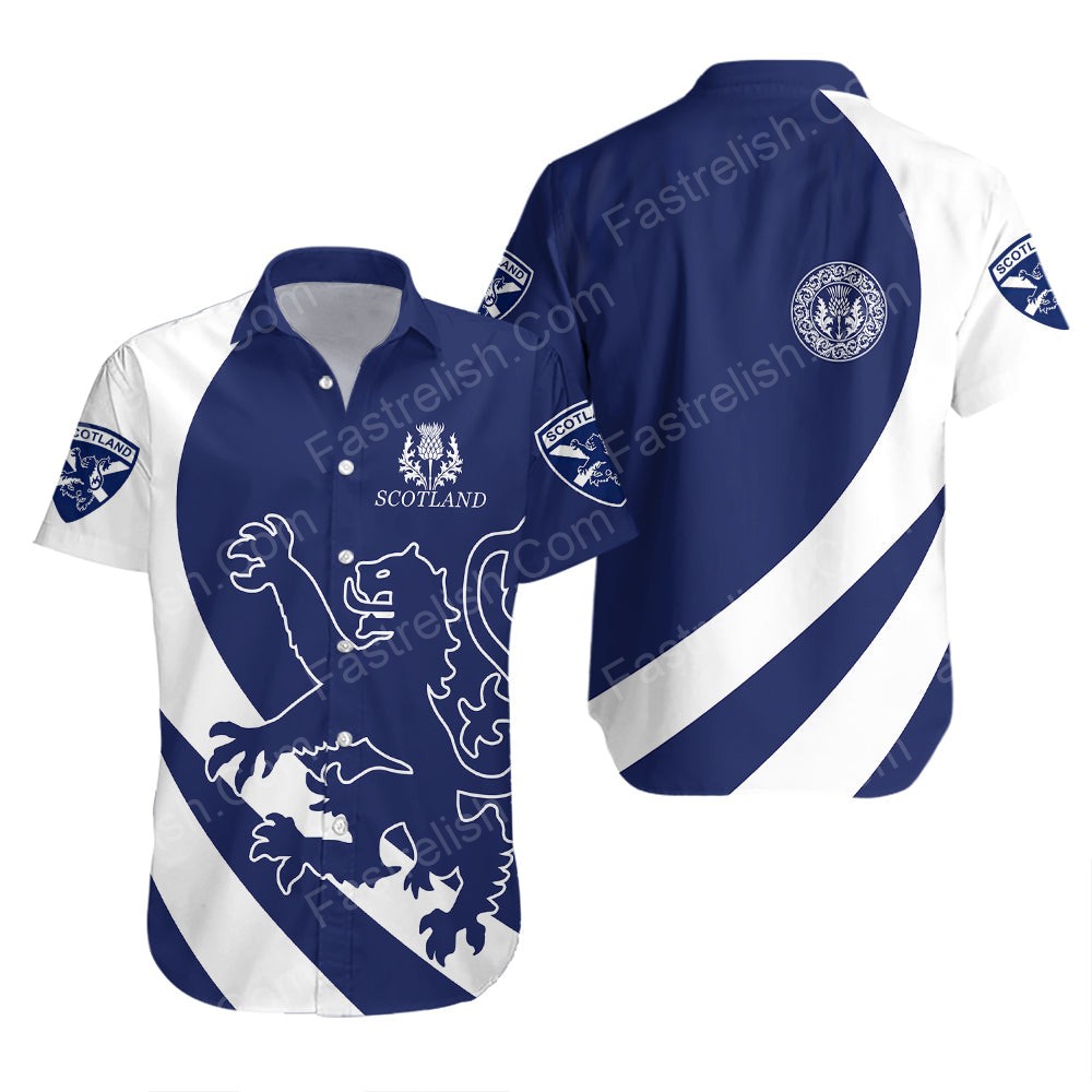 Scotland Royal Lion And Thistle Pullover St Patrick’s Day Hawaiian Shirts WT6020