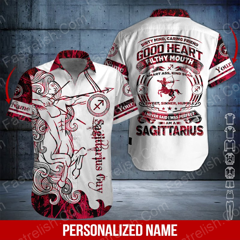 Sagittarius Guy Custom Name Hawaiian Shirts HN2564
